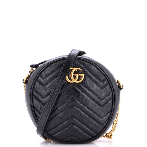 Gucci Handbags - Gucci Mini GG Marmont Round Shoulder Bag